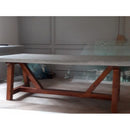 Barocco Valhalla Design Lightweight Concrete Rectangular Dining Table - (W)39" (L)79" (H)29.5"