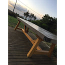 Barocco Valhalla Design Lightweight Concrete Rectangular Dining Table - (W)39" (L)86.5" (H)29.5"