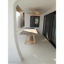 Barocco Valhalla Design Lightweight Concrete Rectangular Dining Table - (W)39" (L)94.5" (H)29.5"