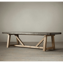 Barocco Valhalla Design Lightweight Concrete Rectangular Dining Table - (W)39" (L)94.5" (H)29.5"