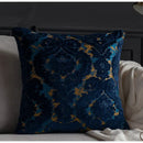 Baroque beige & silver damask cut velvet cushion covers living room