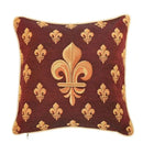 Baroque crown black & red velvet pillow cover living room decor