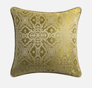 Baroque floral olive & gold cushion covers living room decor