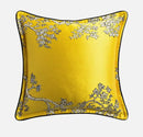 Baroque floral olive & gold cushion covers living room decor