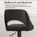 Bar Stools Set Of 3 Height Adjustable Swivel Black