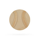 Baseball Unfinished Wooden Shape Craft Cutout DIY Unpainted 3D Plaque 6 Inches