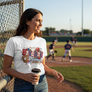Baseball Mama T-Shirt 100% Cotton Sports Mom Mothers Day Gift
