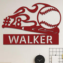 Baseball Name Sign