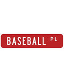 Baseball Street Sign Metal Sign