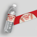 Baseball Water Bottle Labels