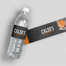 Basketball Birthday Water Bottle Labels