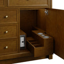 James Martin Bellshire 120" Double Bathroom Vanity, Honey Oak