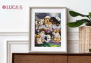 Bath Time Pups Counted Cross-Stitch Kit by Luca-S BU5025L