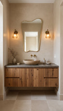 Freeform Brass Mirror - Butterfly Wall Mirror