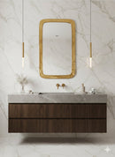 Handmade Rectangle Mirrors - Gold Brass Frame Mirror