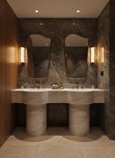 Golden Wave Brass Mirror - Italien Style Mirror