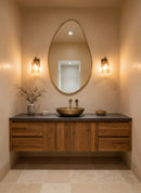 Asymmetrical Brass Mirror - Irregular Brass Frame Mirror