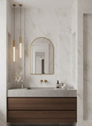 Unlacquered Brass Arch Mirror - Customized Brass Mirror