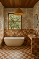Agave Valley Wallpaper, tan and white