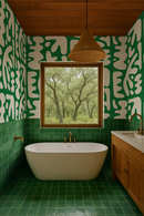Bubbly Wallpaper, green