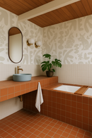 Abstract Animales Wallpaper, white and neutral