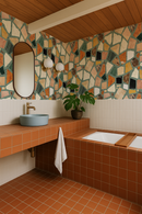 Dolce Terrazzo Wallpaper, teal