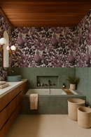 Juicy Fruit Wallpaper, white and mauve