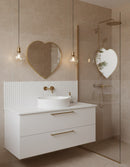 Handmade Brass Golden Heart Brass Mirror