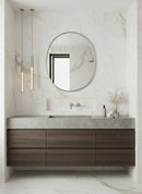 Handmade Silver Brass Oval Mirror