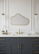 Cloud Mirror - Antique Brass Wall Mirror