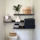 Metal Bathroom Shelf - Black or White