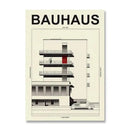Bauhaus Canvas Print Minimalist Black White