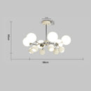 Bauhaus chrome orange & white lasha pendant light dining room