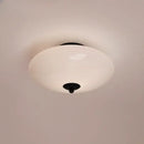 Bauhaus cream white glass ceiling lamp dining room led light