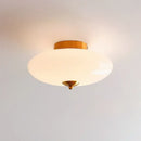 Bauhaus cream white glass ceiling lamp dining room led light