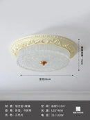 Bauhaus cream wind glass ceiling light bedroom ornate iron decor