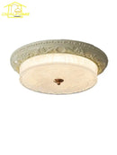 Bauhaus cream wind glass ceiling light bedroom ornate iron decor