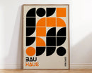 Pink Orange Geometric Art Prints