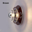 Bauhaus green and clear glass led wall sconces bedroom light
