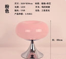 Bauhaus green glass led table lamp for living room chrome base