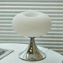 Bauhaus green glass led table lamp for living room chrome base