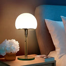 Bauhaus mushroom table lamp milk white glass bedroom lighting