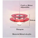 Bauhaus ph ufo orange & green pendant acrylic chandelier dining room