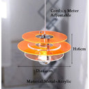 Bauhaus ph ufo orange & green pendant acrylic chandelier dining room