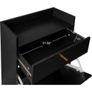 Rattan, Allen 2 door 1 drawer cabinet, shoe rack, double layer, suitable for entrance