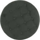 Handcrafted Loden Green Velvet Storage Ottoman 28In
