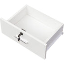 White modern simple hair desk, multi-layer storage, large storage space