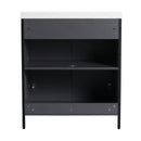 Contemporary Freestanding Bathroom Vanity With Adjustable Shelves