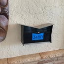 ButterFly Box in TEXTURED MATT JET BLACK - Wall Mount Mailbox