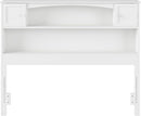 Newport Full Size Bookcase Headboard With Charger White